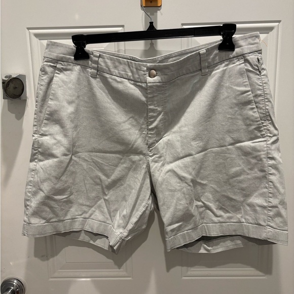 Lululemon Commission Short SZ 36 7" M7AK1S Oxford Light Gray Men - Picture 1 of 3